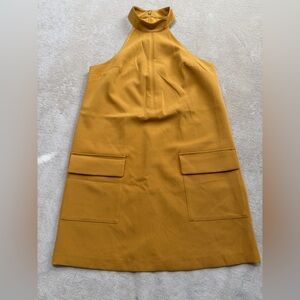 Anthropologie Golden Sleeveless Dress